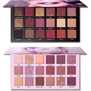 Twilight Dust Nude Eyeshadow Palette Matte Shimmer Glitter Pressed Pigmented Kit